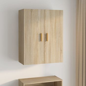 Armario Colgante De Pared | Mueble Pared Roble Sonoma 69,5x34x90 Cm Cfw739602