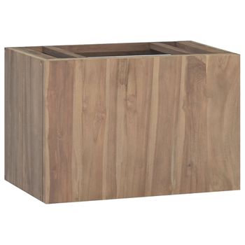 Armario De Baño De Pared | Mueble Pared Madera Maciza De Teca 60x39x40 Cm Cfw739951