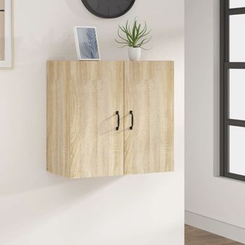 Armario De Pared | Mueble Pared Madera Contrachapada Roble Sonoma 60x31x60 Cm Cfw740765