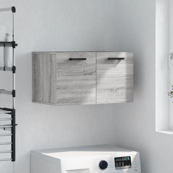 Armario De Pared | Mueble Pared Madera De Ingeniería Gris Sonoma 60x36,5x35 Cm Cfw740864