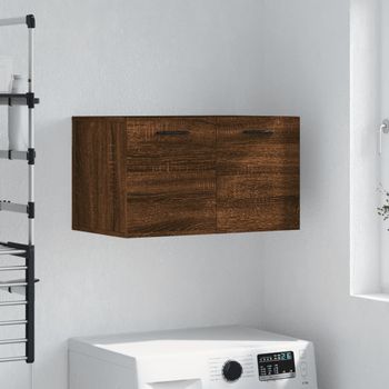 Armario De Pared | Mueble Pared Madera Ingeniería Marrón Roble 60x36,5x35 Cm Cfw741063