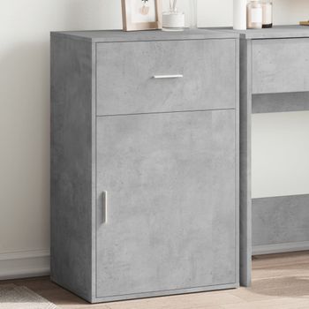 Armario De Almacenamiento | Mueble De Almacenamiento Madera Ingeniería Gris Hormigón 56,5x39x90cm Cfw739249