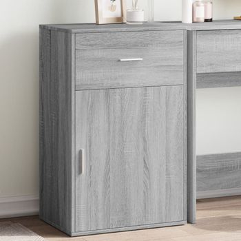 Armario De Almacenamiento | Mueble De Almacenamiento Madera Ingeniería Gris Sonoma 56,5x39x90 Cm Cfw739250