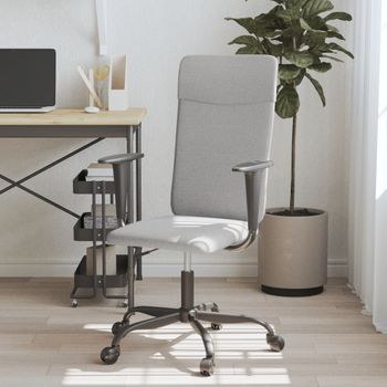 Silla De Masaje | Silla De Gaming De Tela Gris Claro Cfw789926