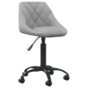 Silla De Masaje | Silla De Gaming De Terciopelo Gris Claro Cfw789928