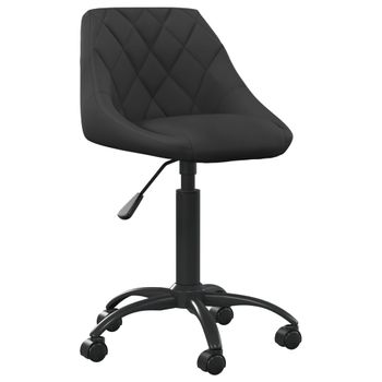 Silla De Masaje | Silla De Gaming De Terciopelo Negro Cfw789929