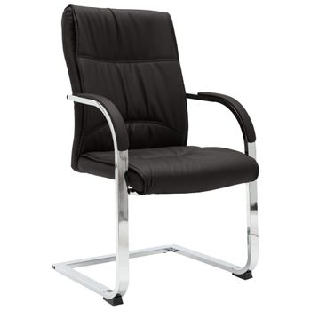 Silla De Masaje | Silla De Gaming Voladiza De Cuero Sintético Negra Cfw790067