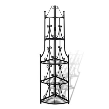 Estante | Estanteria De Planta De Esquina Negro Cfw759548