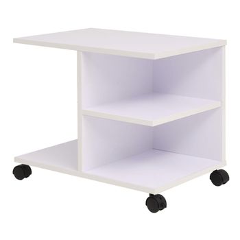 Estanteria | Librería Industrial | Estante Con Ruedas Blanca 50x35x42 Cm Cfw760263