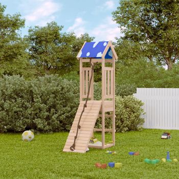 Parque Infantil | Área De Juegos De Exterior De Madera Maciza De Pino Cfw782722