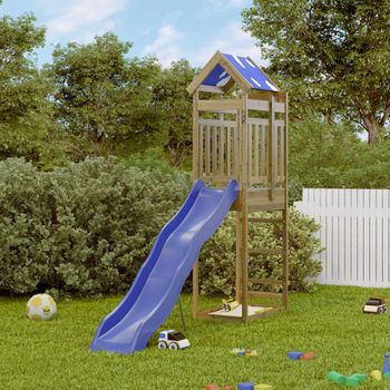 Parque Infantil | Área De Juegos De Exterior Madera De Pino Impregnada Cfw782821