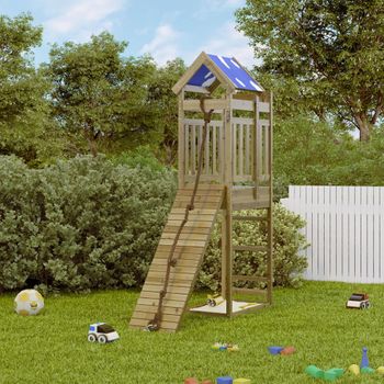 Parque Infantil | Área De Juegos De Exterior Madera De Pino Impregnada Cfw782870