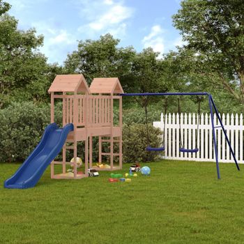 Parque Infantil | Área De Juegos De Exterior Madera Maciza Douglas Cfw783142