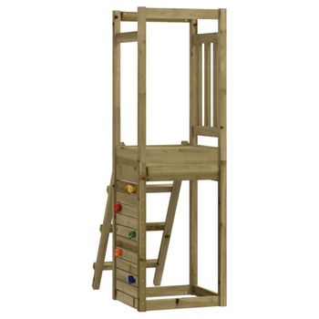 Parque Infantil | Área De Juegos De Madera Pino Impregnada 53x46,5x169 Cm Cfw783281