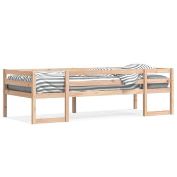 Cama Individual | Estructura De Cama Para Niños Madera Maciza De Pino 75x190 Cm Cfw8918640