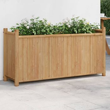 Jardinera | Macetero De Bambú 100x30x50 Cm Cfw6829365