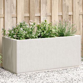 Jardinera | Macetero Pp Blanco 80x36x35 Cm Cfw7367913