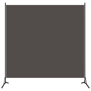 Biombo Divisor | Separador De Ambientes De 1 Panel Gris Antracita 175x180 Cm Cfw744921