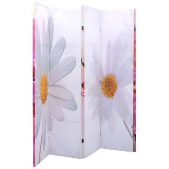 Biombo Divisor | Separador De Ambientes Plegable 200x170 Cm Flores Cfw745110