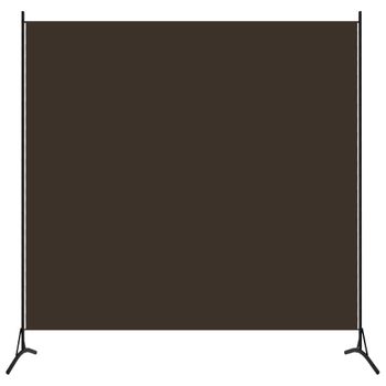 Biombo Divisor | Separador De Ambientes De 1 Panel Marrón 175x180 Cm Cfw9041473