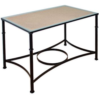 Mesa De Forja Moderna Nueva Carteya, Ideal Mesa Camilla . Color Negro  Regulable En Dos Alturas Con Tablero. (120 X 70 X 72 Alta-52 Baja) con  Ofertas en Carrefour