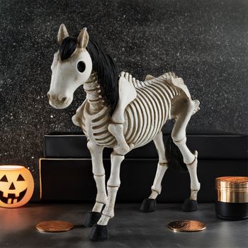 Animal Halloween Horror Decoración-caballo Esqueleto