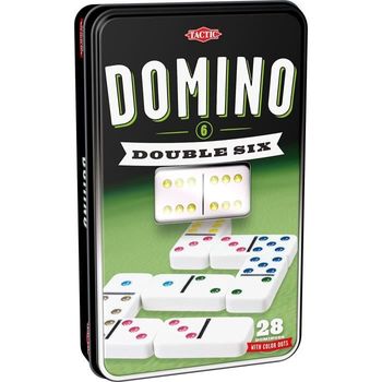 Juego De Domino Doble 9 De Colores 55 Fichas + Caja Metal Dominoes con  Ofertas en Carrefour