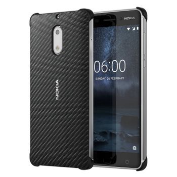 Nokia Carbon Fiber Design Case Cc-802 Funda Para Teléfono Móvil Negro