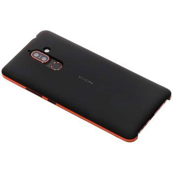 Nokia Soft Touch Case Cc-506 Para Nokia 7 Plus S.o Black Orange S.o