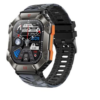 Reloj Inteligente Para Hombre, Brújula Meteorológica, Asistente De Voz Ai, Modo Deportivo, Aventura Al Aire Libre, Resistente Al Agua, Llamada Bluetooth, Reloj Inteligente