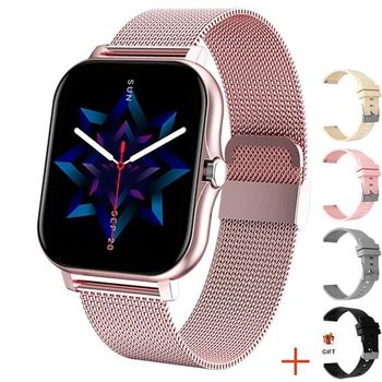 Reloj Inteligente Mujer De Smartwatch De Las Señoras De La Moda Del Reloj Elegante Del Deporte De La Tarifa Del Sueño De Las Mujeres De Los Hombres Del Reloj Elegante De La Llamada De Bluetooth