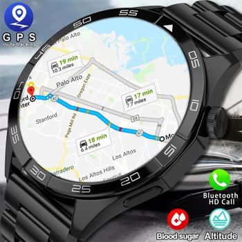 Reloj Inteligente Para Huawei Gt4 Pro Smart Watch Hombres Nfc Gps Tracker 360*360 Hd Pantalla Velocidad Bluetooth Llamada Smartwatch