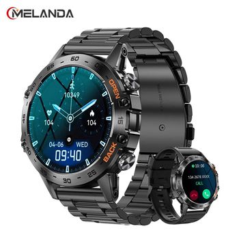 Reloj Inteligente De Acero Con Llamada Bluetooth De 1,39 "para Hombre, Relojes Deportivos Para Fitness Ip68, Reloj Inteligente Resistente Al Agua Para Android Ios K52