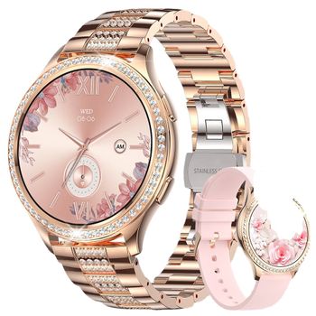 Reloj Inteligente Para Mujer De 1,32 Pulgadas, Con Bluetooth, Llamada Ai, Asistente De Voz, Relojes Para Mujer, Reloj Personalizado, Monitor De Salud Facial, Relojes Inteligentes