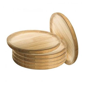 Platos Para Pulpo De Madera Set De 6 De Ø20 Cm