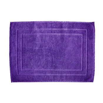 Alfombra De Baño De Rizo 100% Algodón 800 Gramos M2. Morado