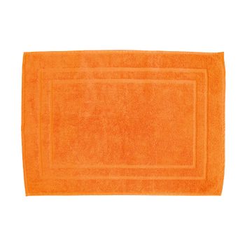 Alfombra De Baño De Rizo 100% Algodón 800 Gramos M2. Mandarina