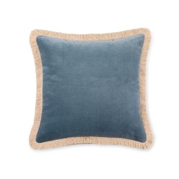 Funda De Cojín De Terciopelo De Algodón Velvet 45x45 Azul