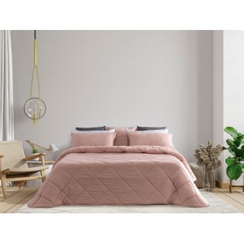 Vipalia - Funda Nordica cama 90 Lisa. Funda Edredon Cama 90 100% Algodon  Suave. Funda Nordico Reversible Bicolor. Cierre con solapa. Funda Cama 90 1  Pieza 150x220 cm. Color Crema-Celeste.