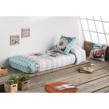 Edredon Ajustable  Hippie Cama De  090