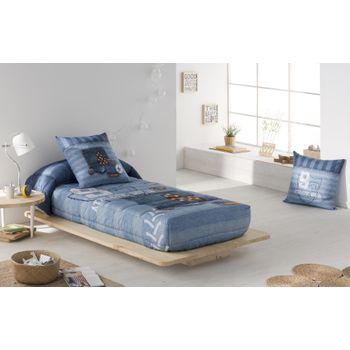 Edredon Ajustable  Jeans Cama De  090