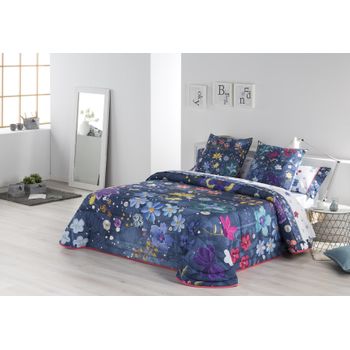 Colcha Bouti Folk Color Unico Para Cama De 90 Cms.