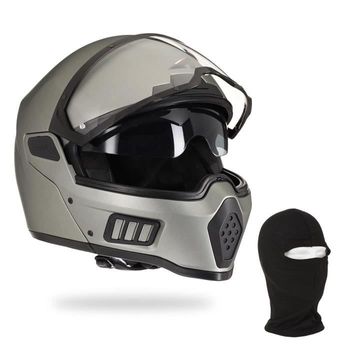 Casco Integral Spectrum + Balaclava - Gris Mate Astone Helmets