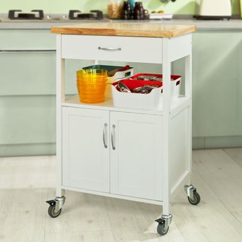 Carrito De Cocina Con Piso De Acero Bambú L66xp46xa91cm con Ofertas en  Carrefour