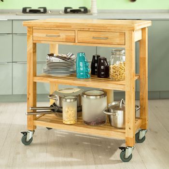 Carrito De Cocina, Carrito Verdulero Kara Armazón Blanco,,olmo con Ofertas  en Carrefour