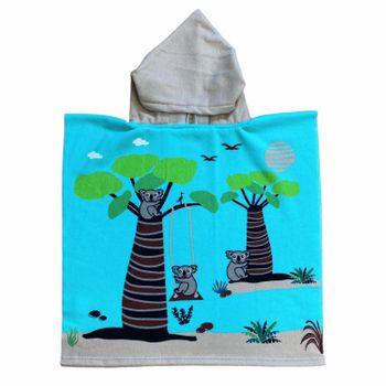 Poncho Infantil De Microfibra Swing