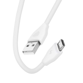 SUBBLIM - CARGADOR ULTRA RAPIDO 2xUSB DE PARED PD18W+2.4A + Cable C to C  Blanco