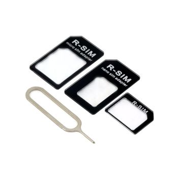 19711 Kit Adaptador Sim 4 Piezas Adecuado Para Todos Los Telefonos Y Tablets