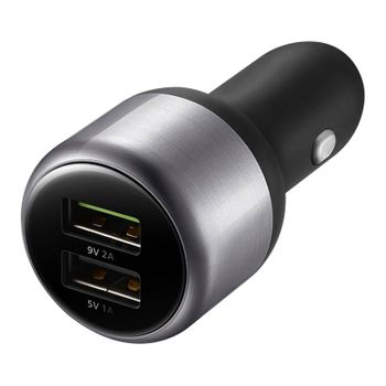 Cargador De Mechero 2a 2 Puertos Usb Carga Ultrarrápida Huawei Original Negro