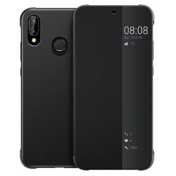 Funda Libro Translúcida Huawei P20 Lite – Negra – Original Huawei